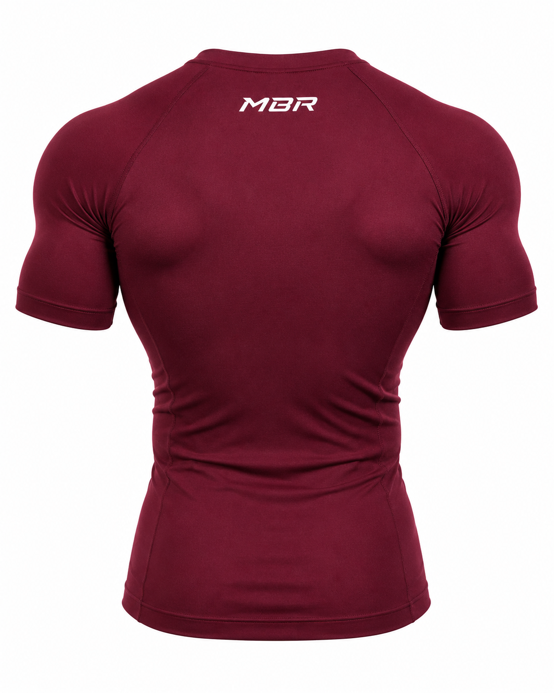 MBR Burgundy Compression Shirt Back
