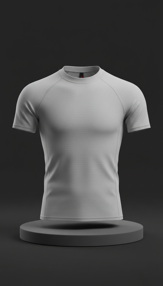 Frost Gray performance rash guard