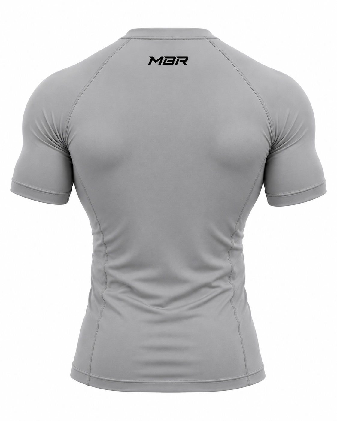 MBR Gray Compression Shirt Back Black Print